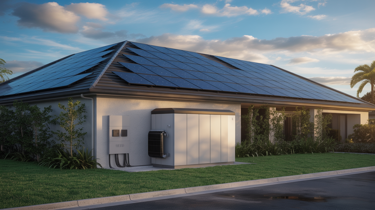 Residential rooftop solar with battery storage