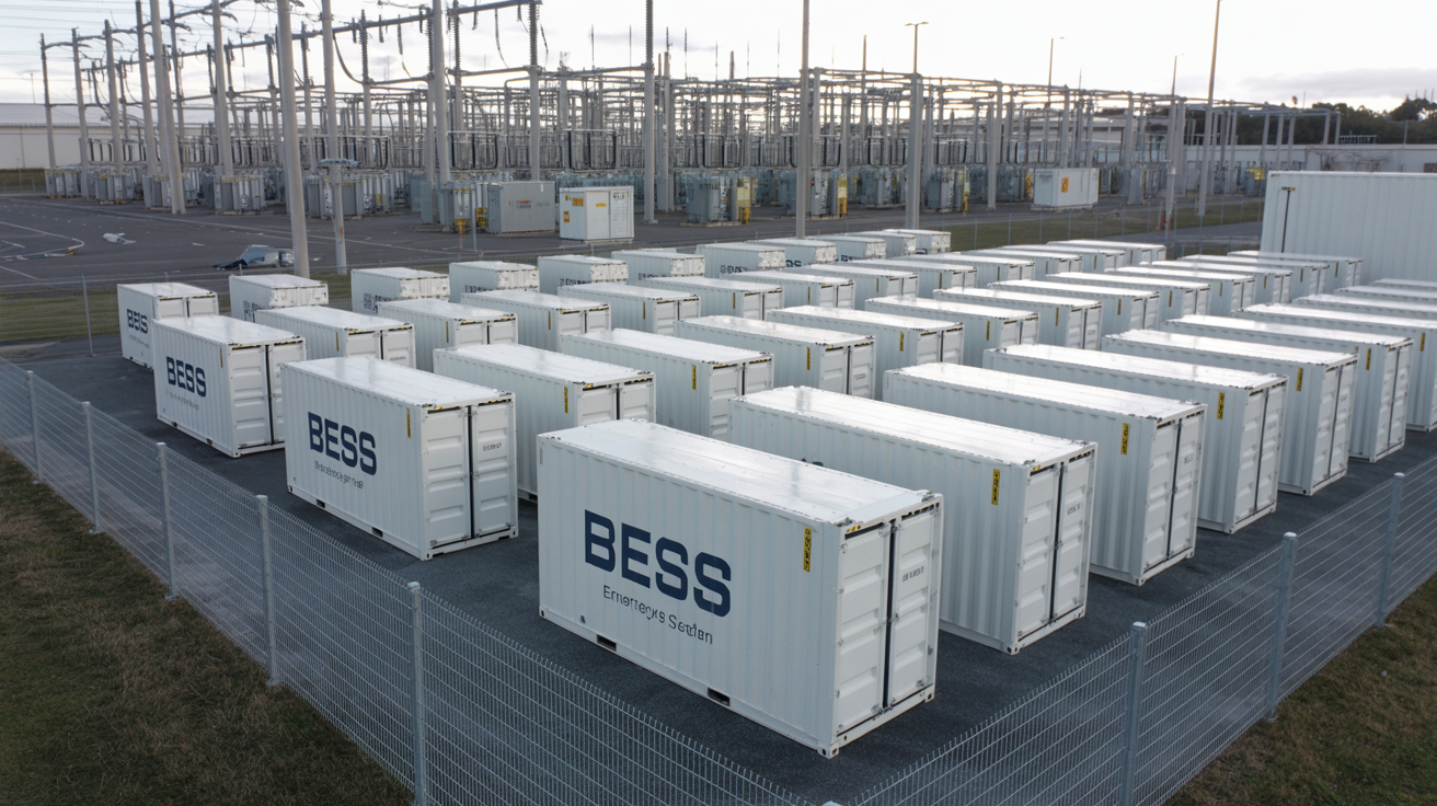 Commercial battery energy storage system installation